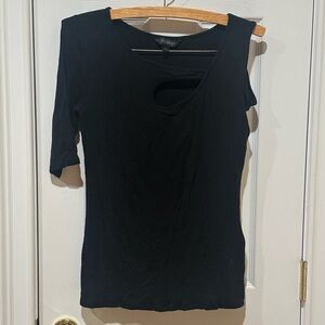 GoldPay Asymmetrical Black Women's Light Weight Sweater, Size Large